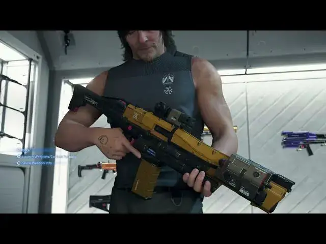 'Video thumbnail for Death Stranding 2 - View/Test Weapons: Assault Rifle Lvl 2 GL, Blood Grenade 2, SL Machine Pistol'