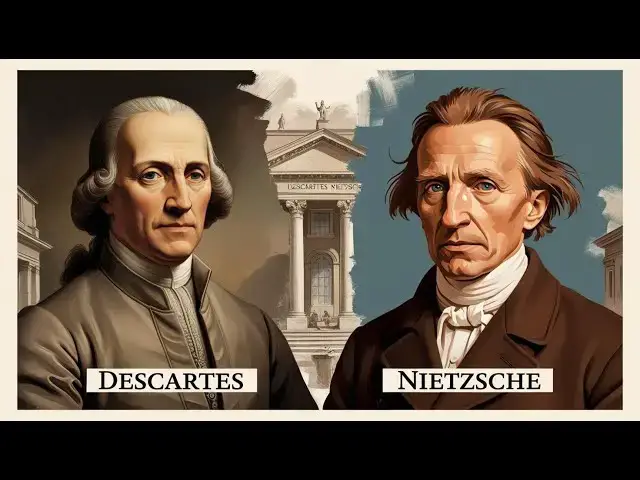 'Video thumbnail for Descartes vs. Nietzsche: A Philosophical Comparison of Their Worldviews'