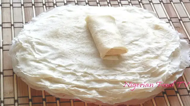'Video thumbnail for Homemade Spring Roll wrappers / Lumpia wrappers ( Popiah skin / egg roll wrappers )'