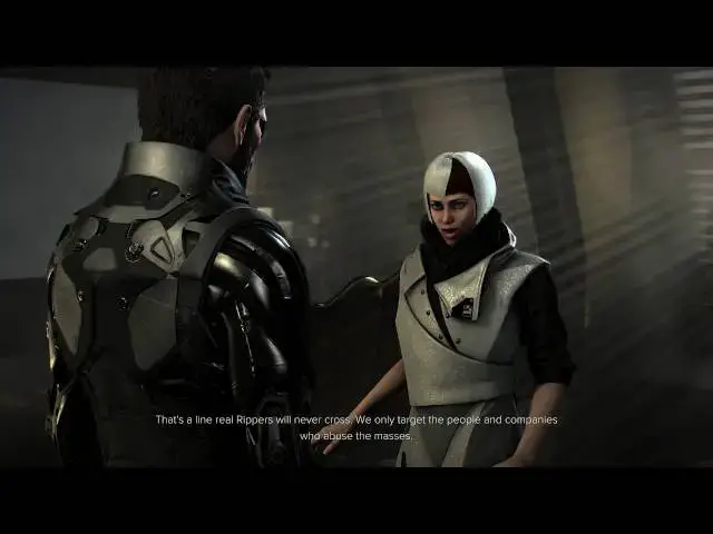 'Video thumbnail for Deus Ex Mankind Divided System Rift - Jensen's Prague Apt Shadowchild "Ciao" Final Dialogue Choices'