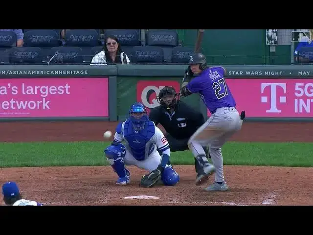 'Video thumbnail for Jordan Beck HAMMERS a Solo Home Run! | 2nd HR of 2025 | Colorado Rockies | 04/24/2025'