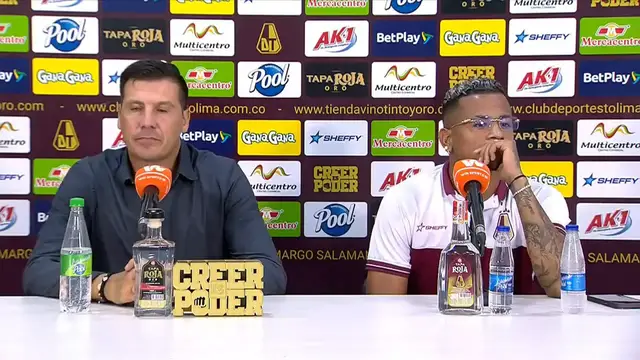 'Video thumbnail for Rueda de prensa del Deportes Tolima tras el empate ante Atlético Bucaramanga - Liga BetPlay 2 2023'