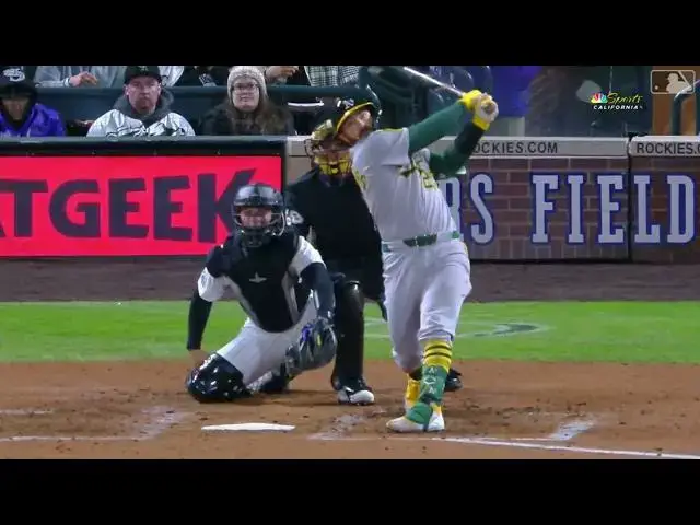'Video thumbnail for Shea Langeliers SMOKES a Two-Run Home Run! | 3rd HR of 2025 | Athletics | 04/05/2025'