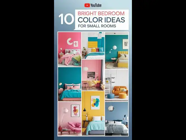 'Video thumbnail for 10 Bright Bedroom Color Ideas for Small Rooms'