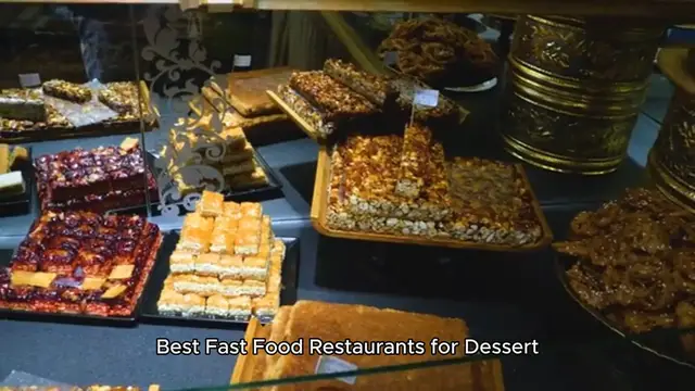 'Video thumbnail for BEST FAST FOOD RESTAURANTS FOR DESERT'