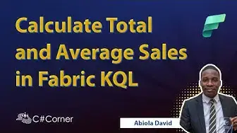 'Video thumbnail for Calculate Total and Average Sales by Account Manager in Fabric KQL'