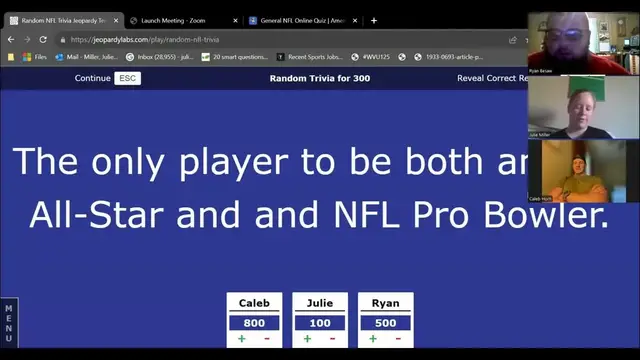'Video thumbnail for Tailgate Update - Trivia Night!'
