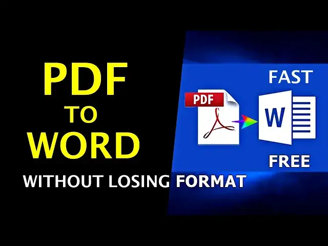 'Video thumbnail for How to Convert PDF to Word Without Losing Format - Quick Way'