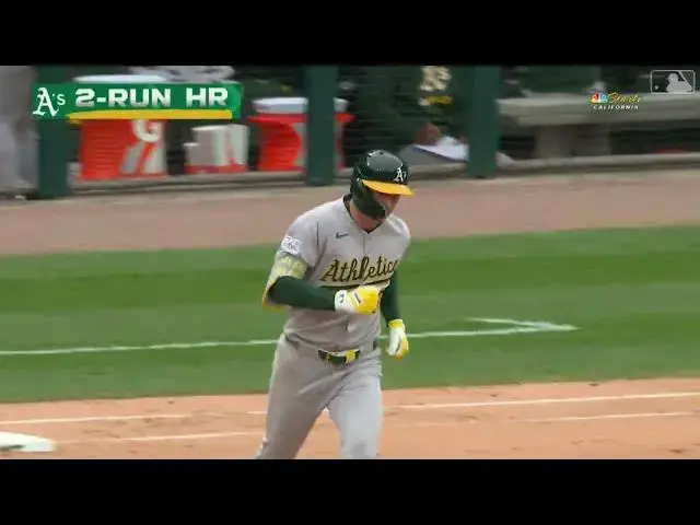 'Video thumbnail for JJ Bleday CRANKS a Two-Run Home Run! | 2nd HR of 2025 | Athletics | 04/17/2025'