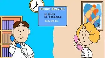 'Video thumbnail for 08 Hotel Room Service - Korean conversation for beginners'