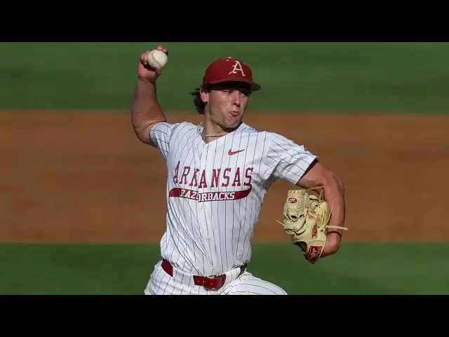 'Video thumbnail for Gabe Gaeckle 2025 College Baseball Highlights! | Arkansas Razorbacks'