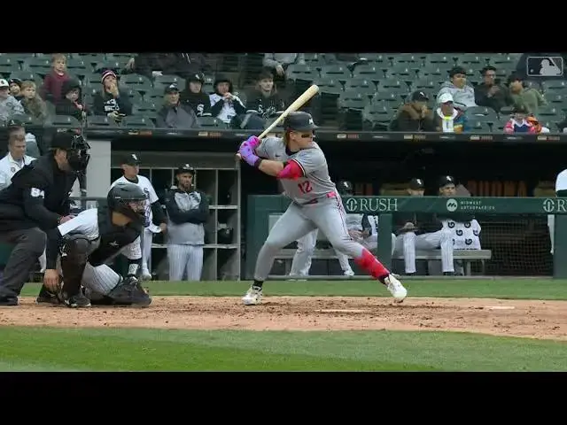 'Video thumbnail for Harrison Bader DRILLS a Three-Run Home Run! | 3rd HR of 2025 | Minnesota Twins | 04/02/2025'
