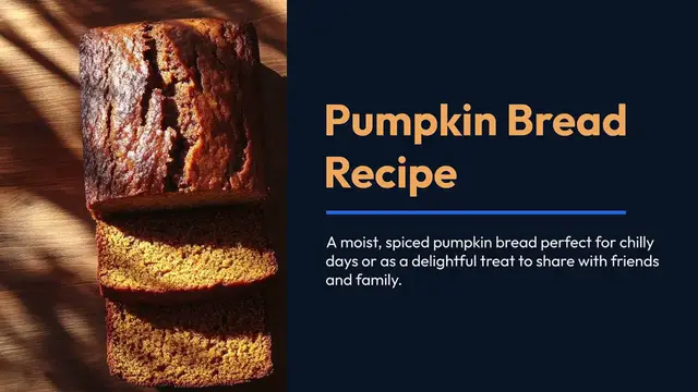'Video thumbnail for Moist and Delicious Pumpkin Bread Recipe'