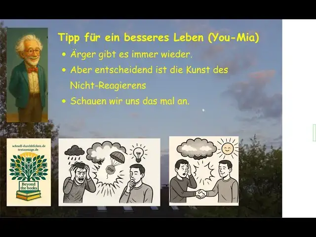 'Video thumbnail for Bei Ärger und Provokationen: Nicht reagieren - ein Zeichen von Stärke und Chance für die Vernunft'