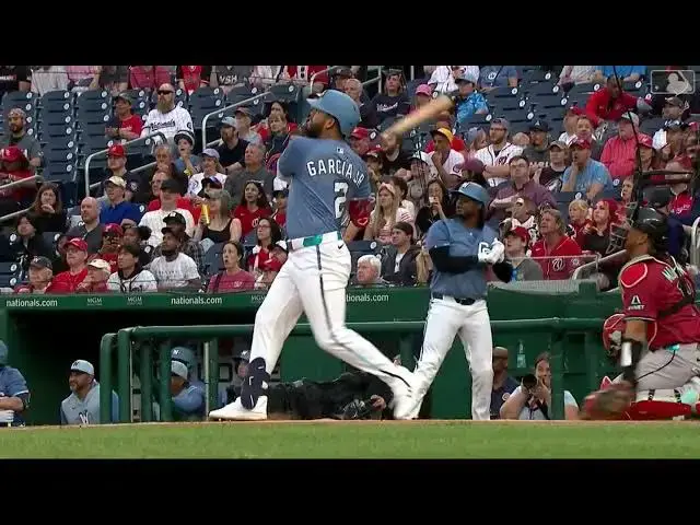 'Video thumbnail for Luis Garcia Jr. BELTS a Two-Run Home Run! | 1st HR of 2025 | Washington Nationals | 04/04/2025'