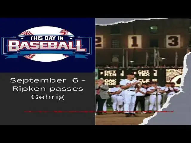 'Video thumbnail for September 6 Cal Ripken, Jr'