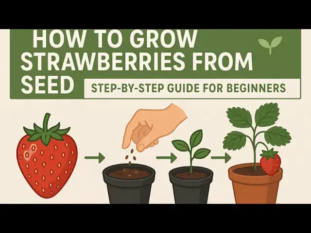 'Video thumbnail for 🍓 How to Grow Strawberries from Seed | Step-by-Step Guide for Beginners 🌱'
