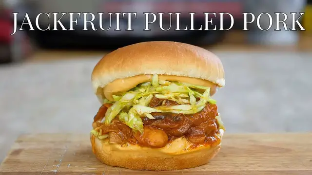 'Video thumbnail for Vegan Jackfruit Pulled Pork Southwest-Style'