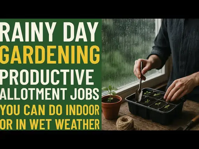 'Video thumbnail for Rainy Day Gardening: Productive Allotment Jobs You Can Do Indoors or in Wet Weather'