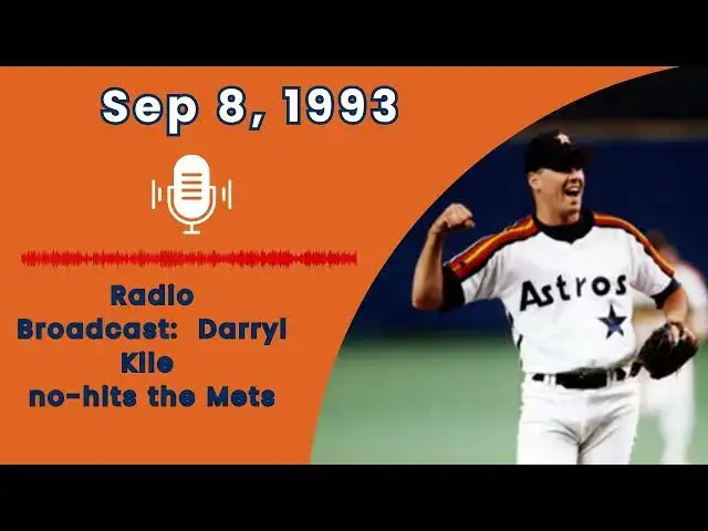'Video thumbnail for Sep 8, 1993 Darryl Kile no-hits the Mets'