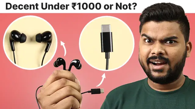 'Video thumbnail for Xiaomi Type C Earphones 1 Review: Decent Under ₹1000 or Not?'