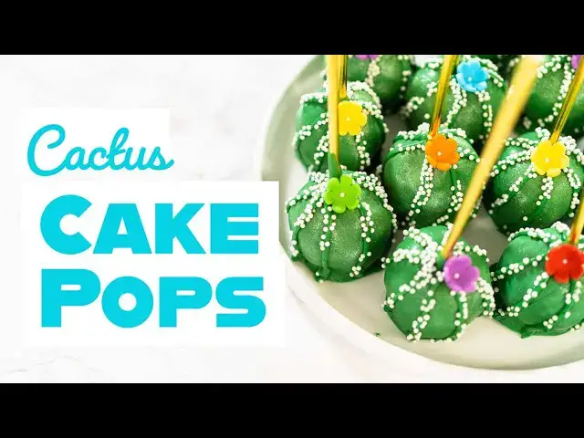 'Video thumbnail for Cactus Cake Pops'