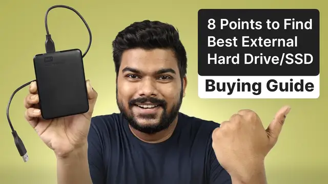 'Video thumbnail for 8 Points to Find Best External Hard Drive/SSD (Buying Guide)'
