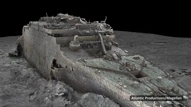 'Video thumbnail for Titanic Bow Wreck Flyover'