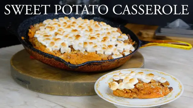 'Video thumbnail for The Best Vegan Sweet Potato Casserole Recipe Ever'