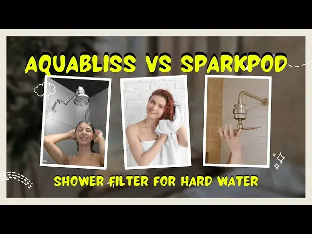'Video thumbnail for Aquabliss vs Sparkpod Shower Filter for Hard Water'