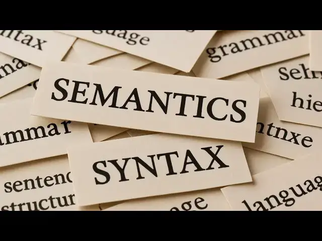 'Video thumbnail for Semantic vs Syntactic: Understanding the Key Differences in Language Analysis'