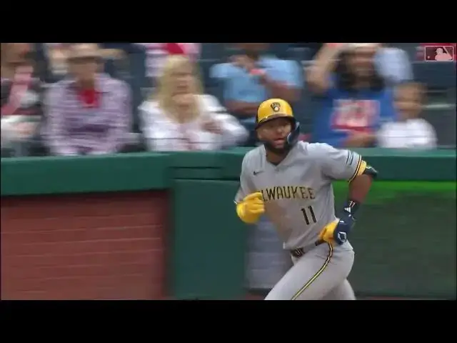 'Video thumbnail for Jackson Chourio HAMMERS a Three-Run Home Run! | 9th HR of 2025 | Milwaukee Brewers | 05/31/2025'