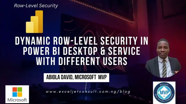 'Video thumbnail for Dynamic Row Level Security in Power BI Desktop and Service with different Users'