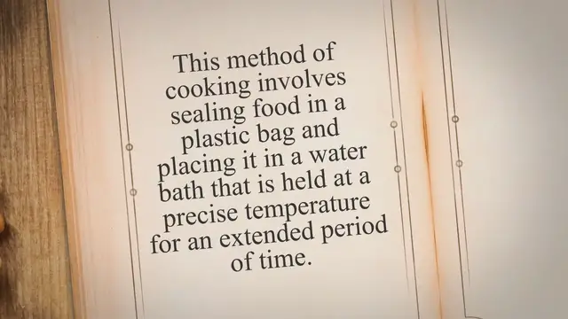'Video thumbnail for Sous Vide Cooking: A Comprehensive Guide to Understanding the Science Behind the Method'
