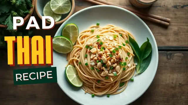 'Video thumbnail for Pad Thai Recipe'