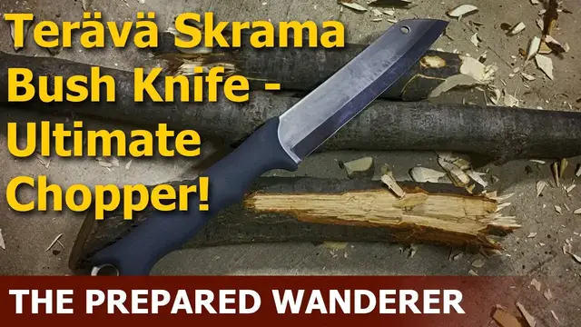 'Video thumbnail for Skrama Bush Knife, Utlimate Chopper!'