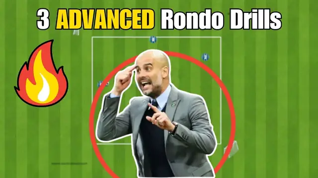 'Video thumbnail for 3 ADVANCED Rondo Soccer/ Football Drills ⚽️'