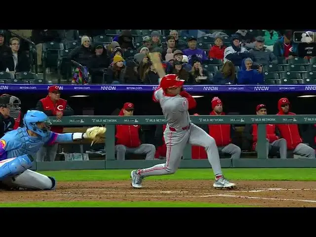 'Video thumbnail for Spencer Steer CRANKS a Two-Run Home Run! | 2nd HR of 2025 | Cincinnati Reds | 04/25/2025'
