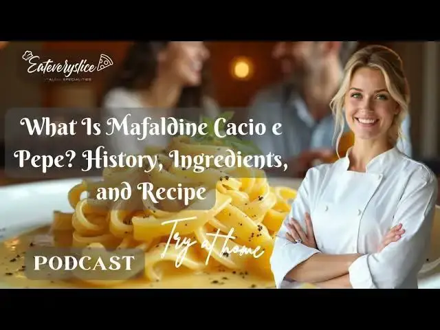 'Video thumbnail for Mafaldine Cacio e Pepe | Classic Italian Pasta Recipe'
