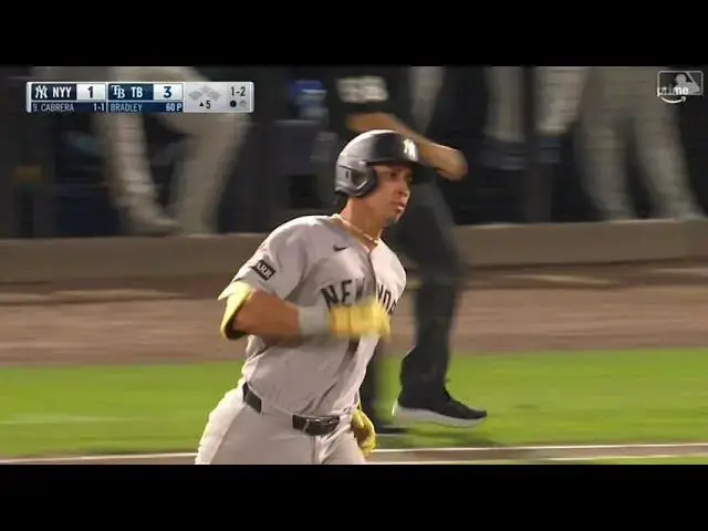 'Video thumbnail for Oswaldo Cabrera CRANKS a Solo Home Run! | 1st HR of 2025 | New York Yankees | 04/17/2025'