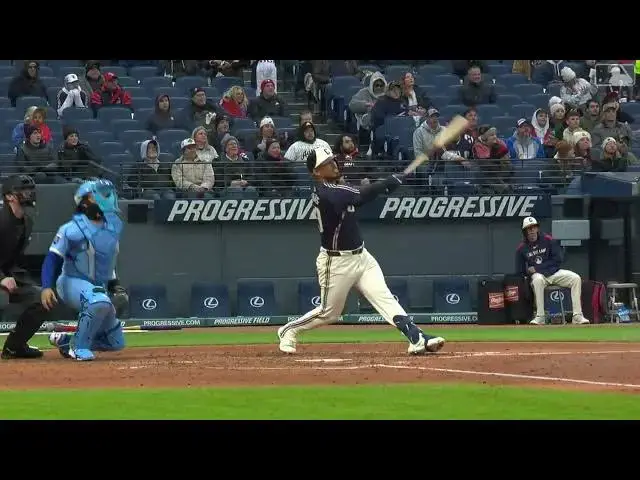 'Video thumbnail for Gabriel Arias SMACKS a Three-Run Home Run! | 2nd HR of 2025 | Cleveland Guardians | 04/11/2025'