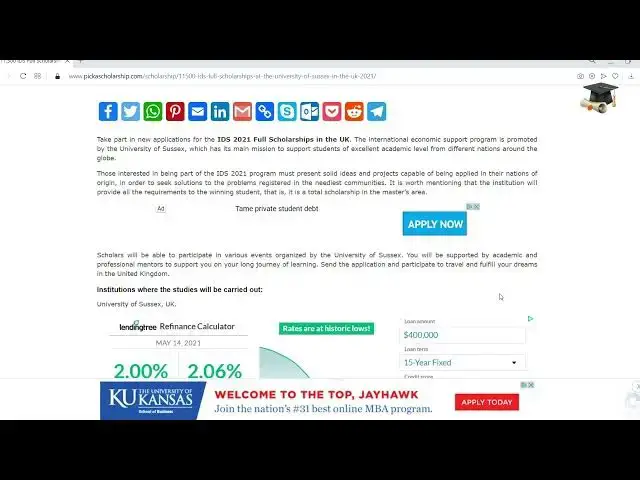 'Video thumbnail for $11,500 IDS Full Scholarships at the University of Sussex in the UK – 2021'