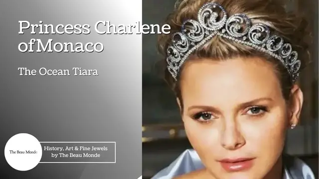 'Video thumbnail for Princess Charlene of Monaco - Ocean Tiara - Van Cleef and Arpels'