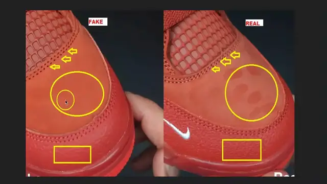 'Video thumbnail for How To Quickly Identify The Fake Nigel Sylvester Air Jordan 4 Brick By Brick'