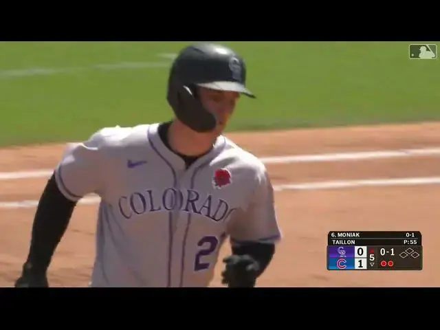 'Video thumbnail for Mickey Moniak SMACKS a Solo Home Run! | 5th HR of 2025 | Colorado Rockies | 05/26/2025'