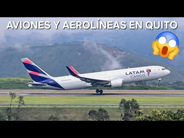 'Video thumbnail for VUELOS, AVIONES y AEROLÍNEAS en el AEROPUERTO INTERNACIONAL de QUITO 🤩'