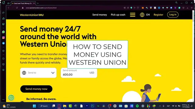 'Video thumbnail for How to SEND MONEY on WESTER UNION (2024)  ✅ Easy and Safe  Tutorial Transfer Money WU'