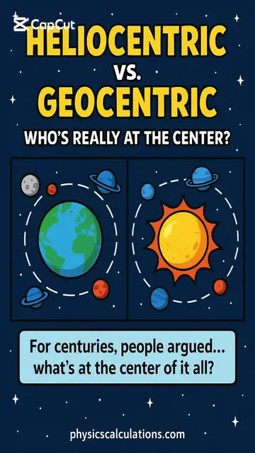 'Video thumbnail for HELIOCENTRIC vs GEOCENTRIC — Who Really Sits at the Center of the Universe? 🔭 🌍☀️'