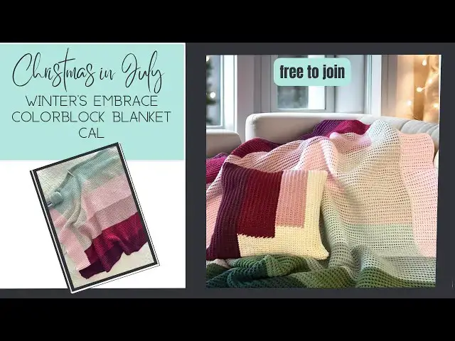 'Video thumbnail for Christmas In July CAL preview + yarn giveaway'