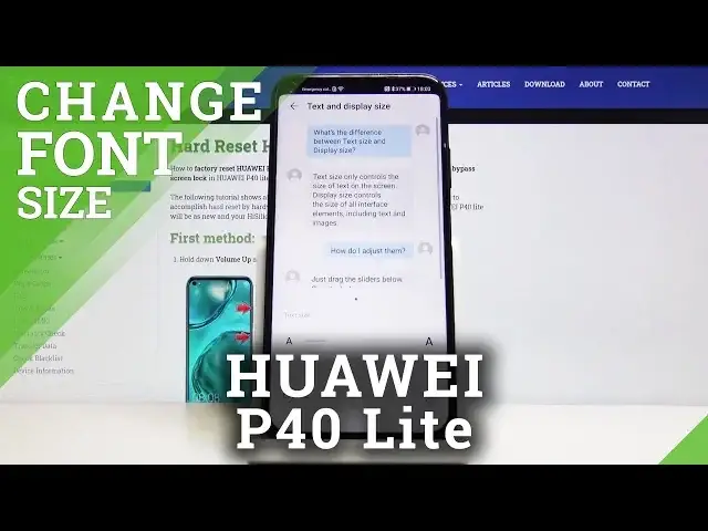'Video thumbnail for How to Change Font Size in HUAWEI P40 Lite – Display Size Changing'